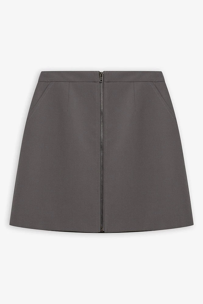 Юбка мини с молнией