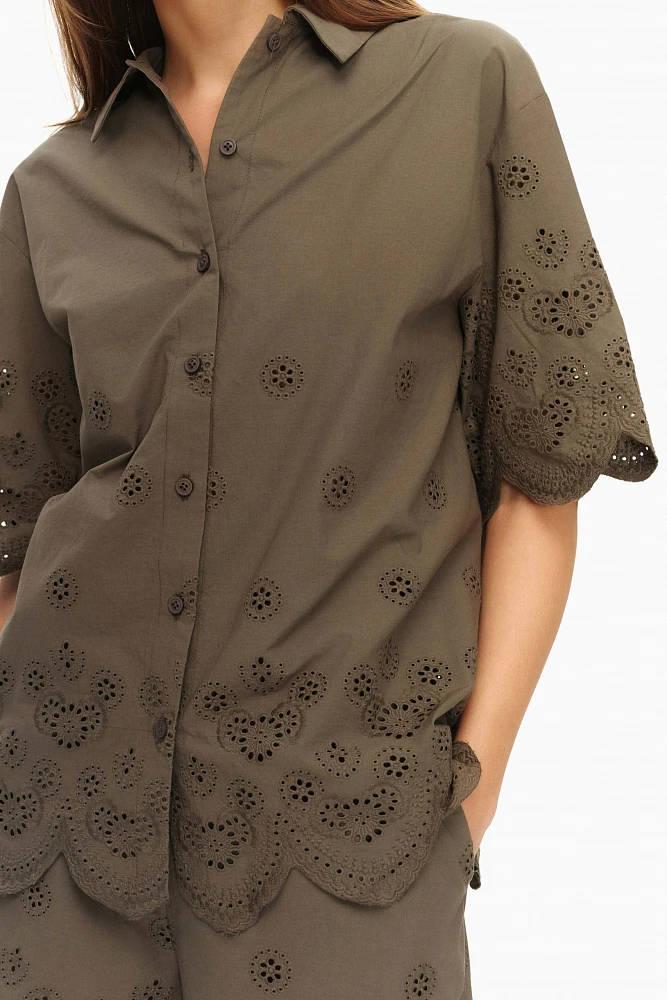 Рубашка из хлопка Broderie Anglaise