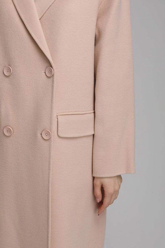 Пальто длинное со шлицей