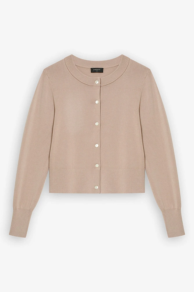 Кардиган облегающий с шелком