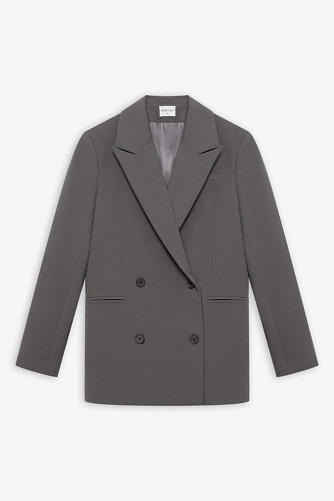 Жакет двубортный прямого силуэта