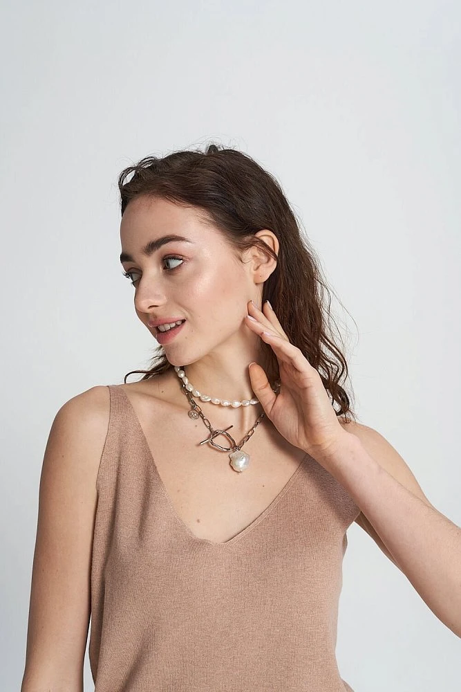 Топ вязаный