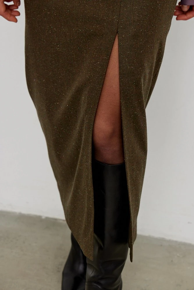 Юбка с разрезом