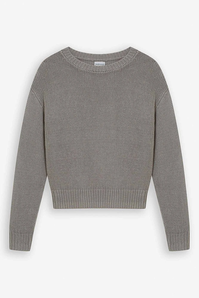 Джемпер базовый из льна и вискозы