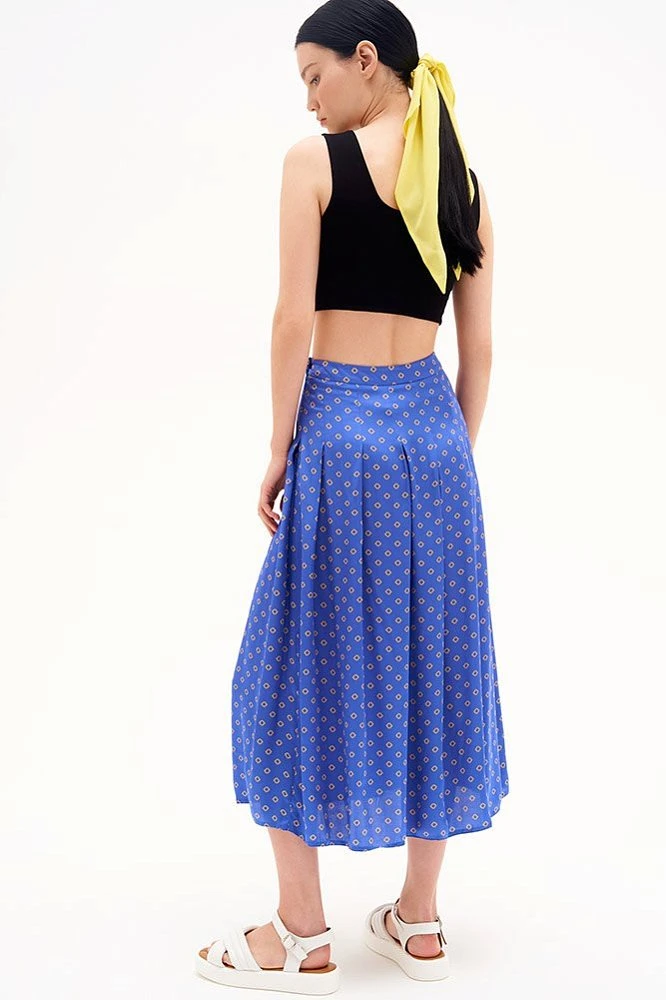 Юбка миди со складками