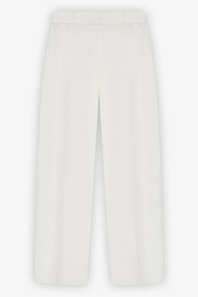Брюки прямого кроя изо льна