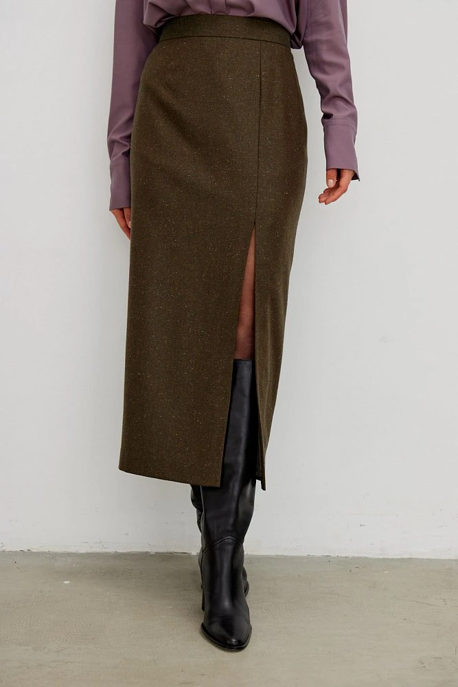 Юбка с разрезом