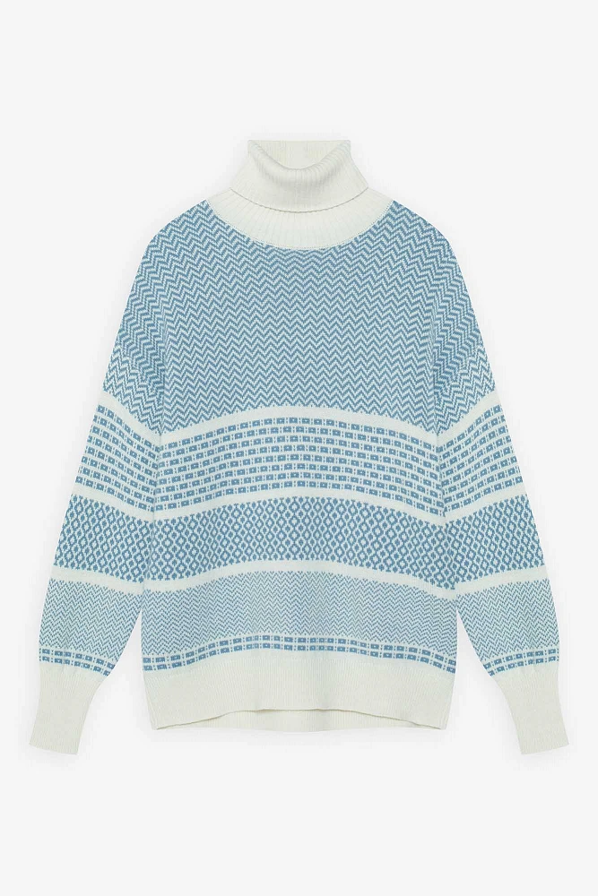 Свитер оверсайз с орнаментом