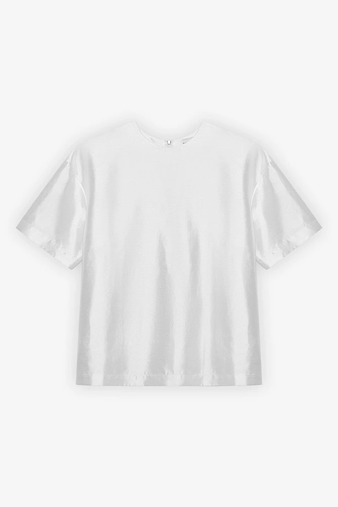 Топ оверсайз с молнией на спинке