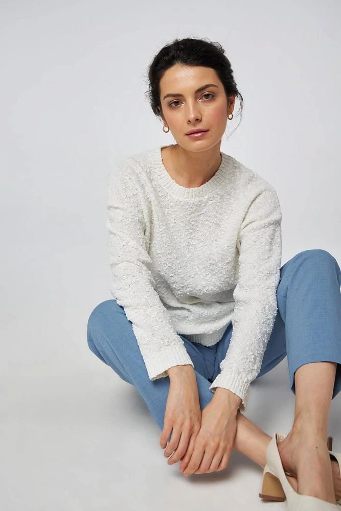 Джемпер фактурной вязки