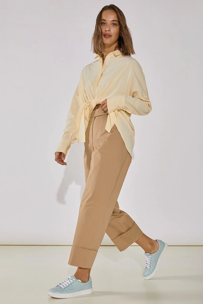 Брюки с подворотами