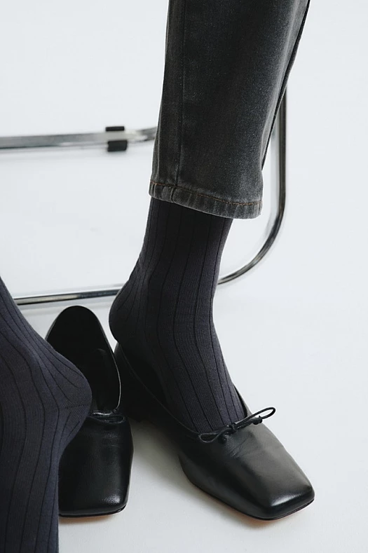 Носки (80% хлопок, 15% п/э, 5% лайкра Графитовый; Размер: XS-S)