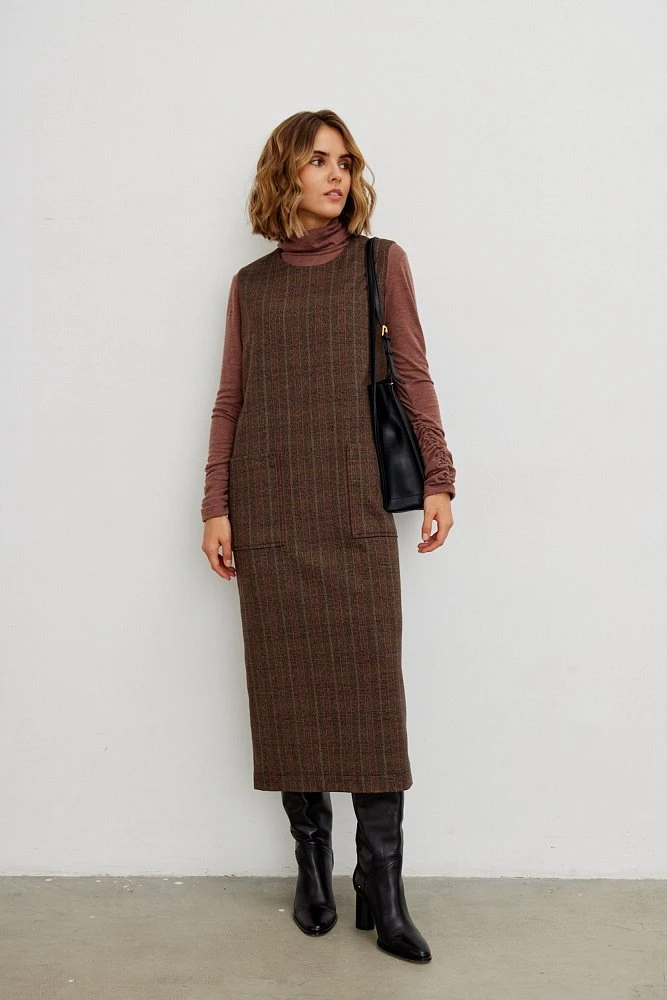 Сарафан с карманами