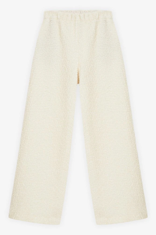 Брюки прямые из фактурной шерсти