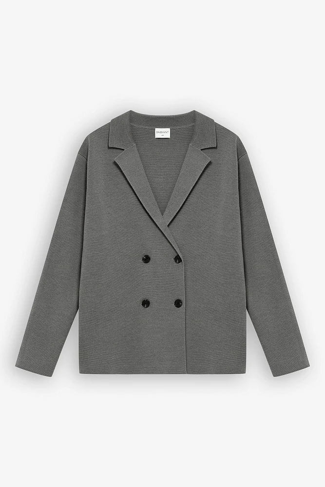 Жакет вязаный с мерсиризованной шерстью