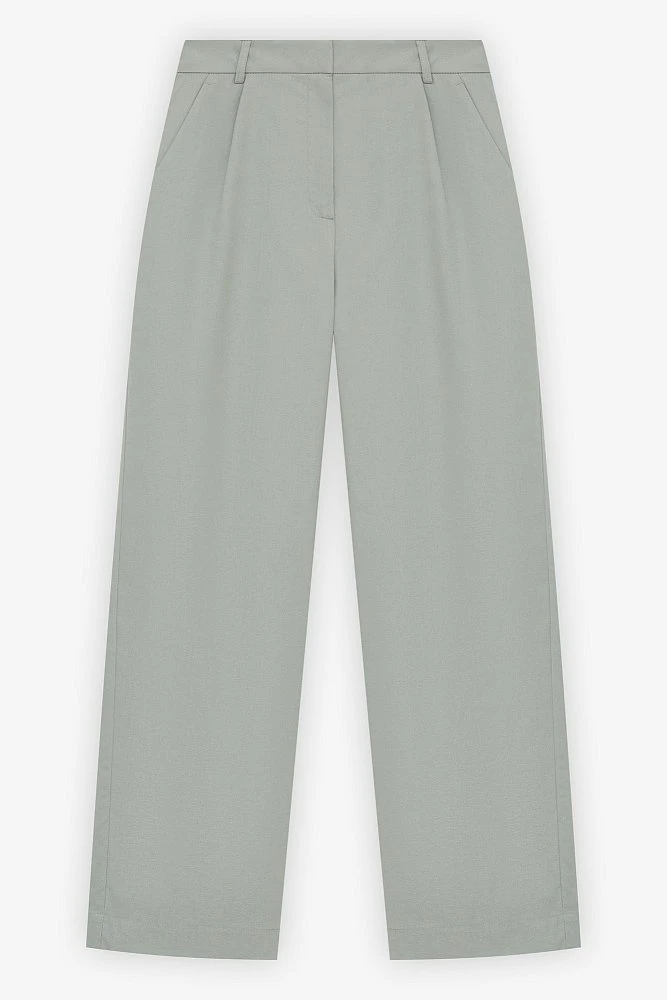 Брюки прямые из хлопка