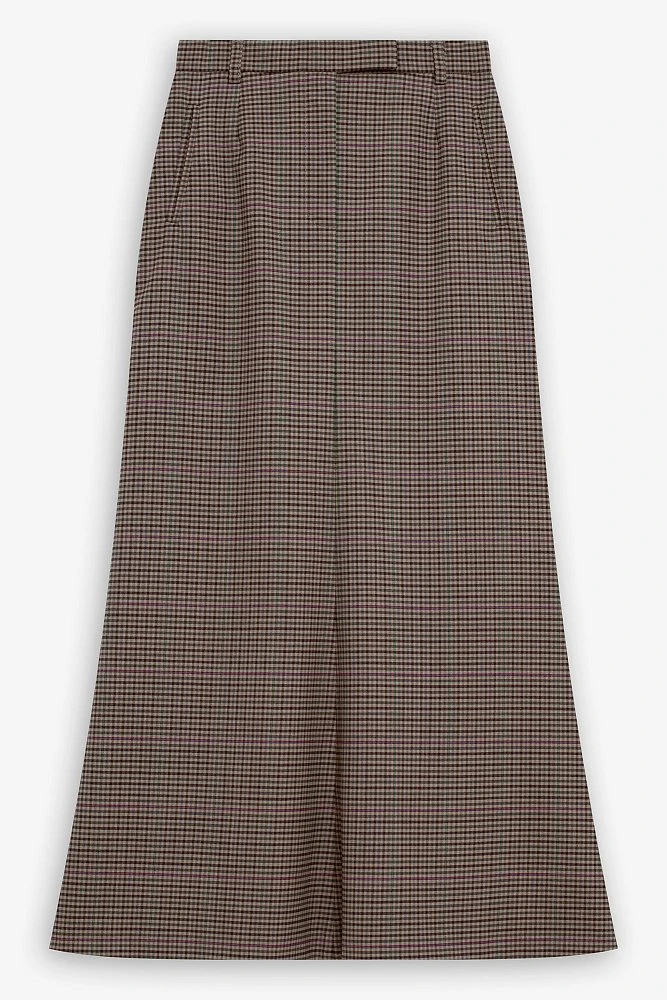 Юбка макси из итальянской костюмной шерсти