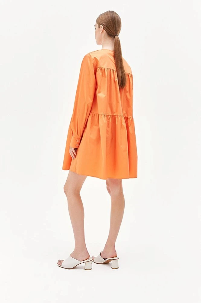 Платье мини с ярусами