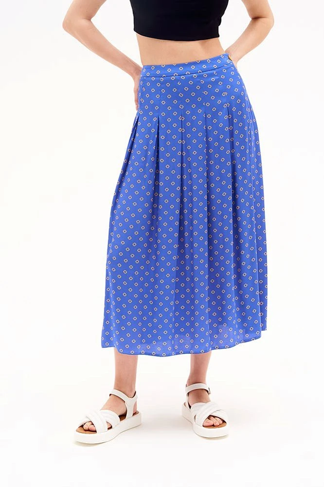 Юбка миди со складками