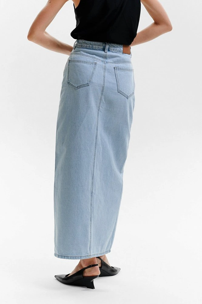 Юбка джинсовая макси
