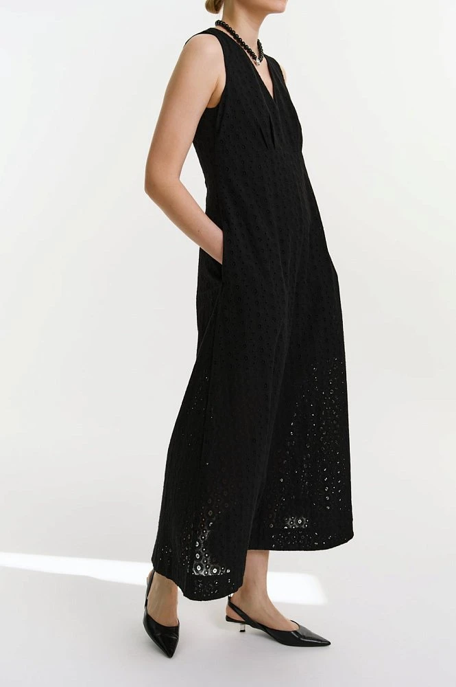 Платье макси из хлопка Broderie Anglaise