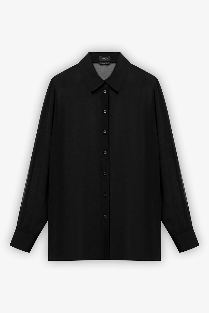 Рубашка прозрачная из шёлка