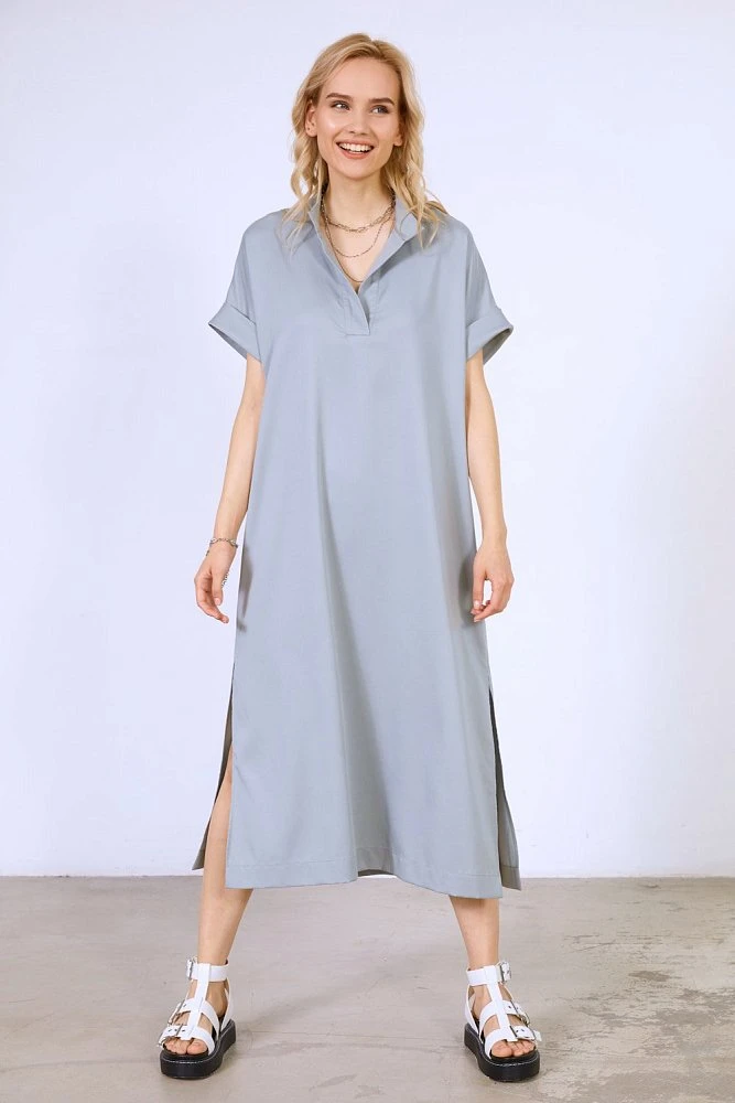 Блуза удлиненная с разрезами