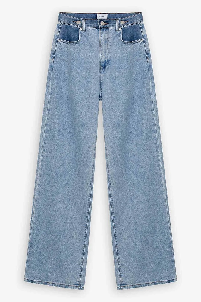 Джинсы прямого кроя со средней посадкой