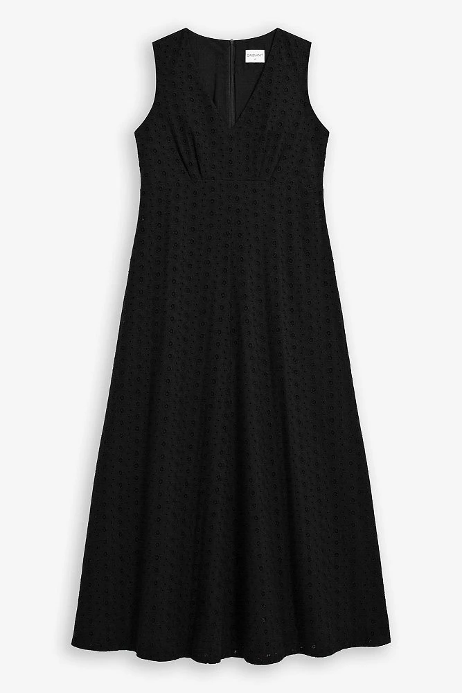 Платье макси из хлопка Broderie Anglaise