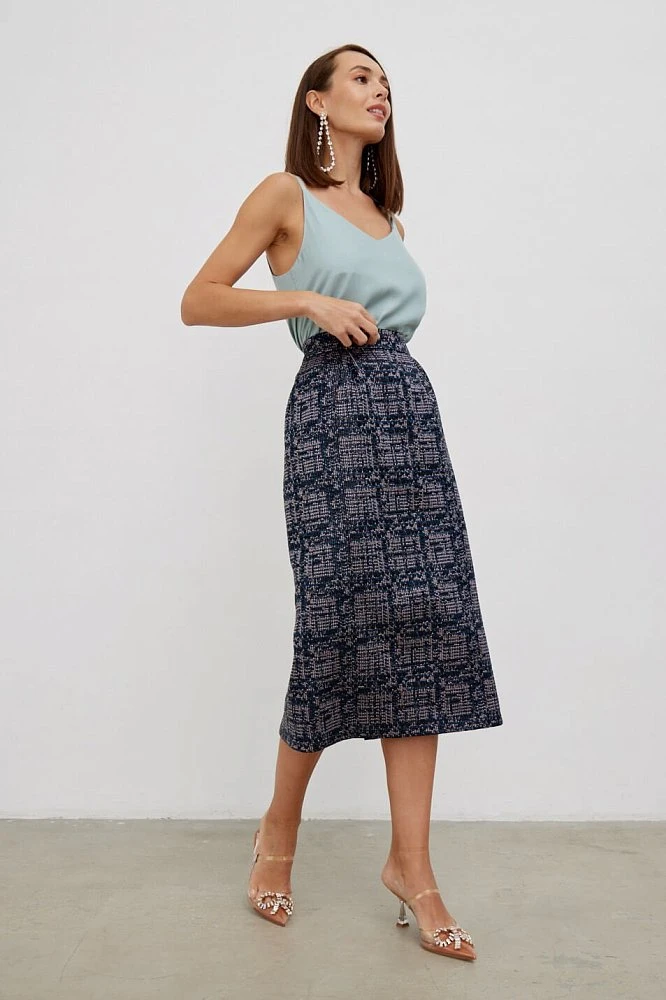 Юбка с защипами