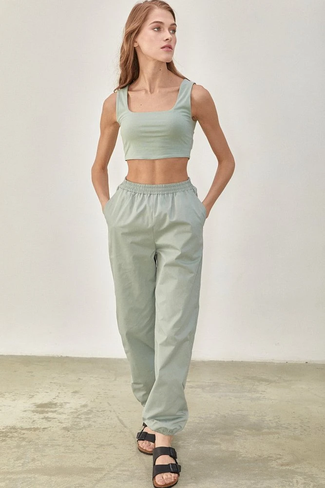 Брюки джоггеры хлопковые