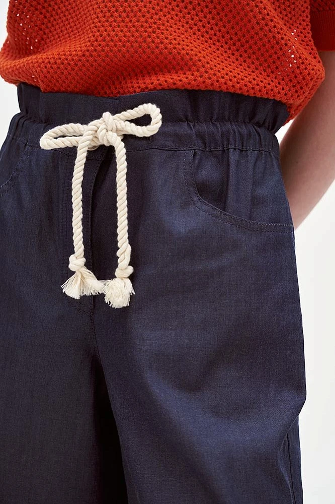 Джинсы широкие на кулиске