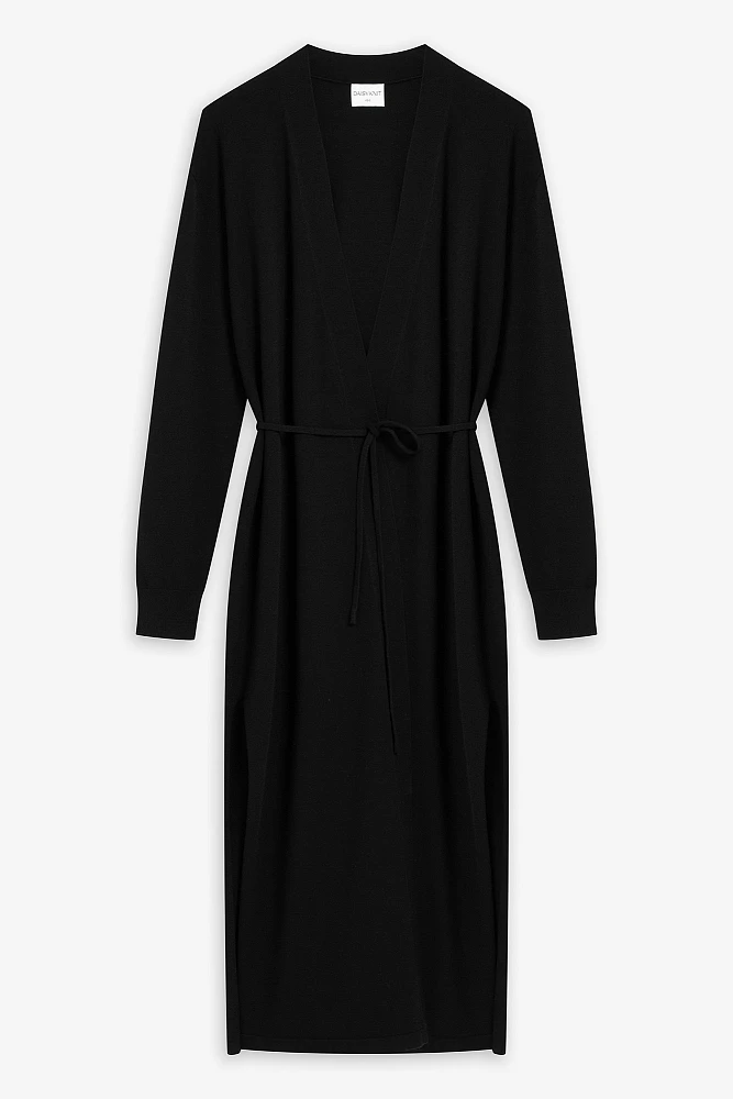 Кардиган удлиненный трикотажный