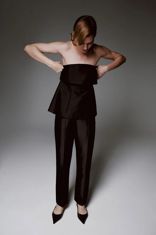 Брюки зауженные со стрелками (Вискоза шиммер арт.1439 Черный 50% вискоза, 50% п/э; Размер: XS)