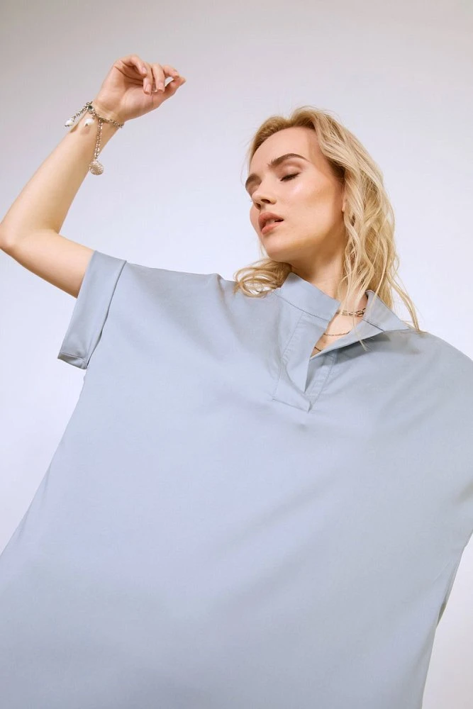 Блуза удлиненная с разрезами