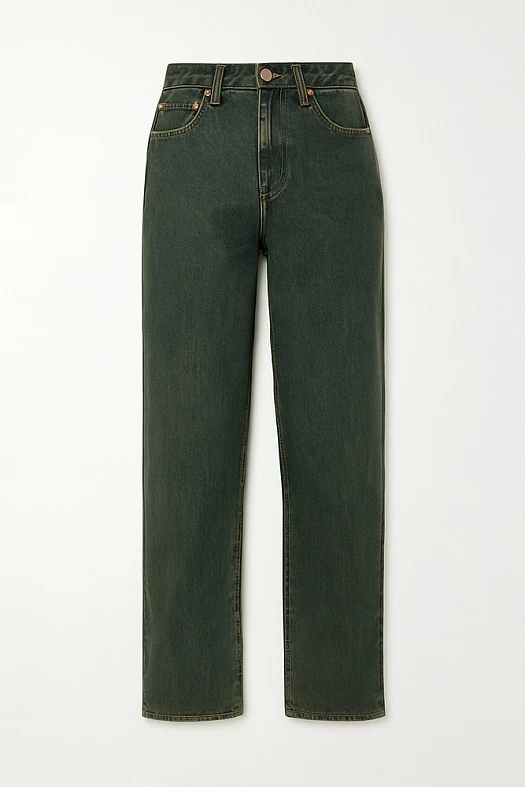 Джинсы Straight с тинтом (100% хлопок Сине-зелёный; Размер: L)