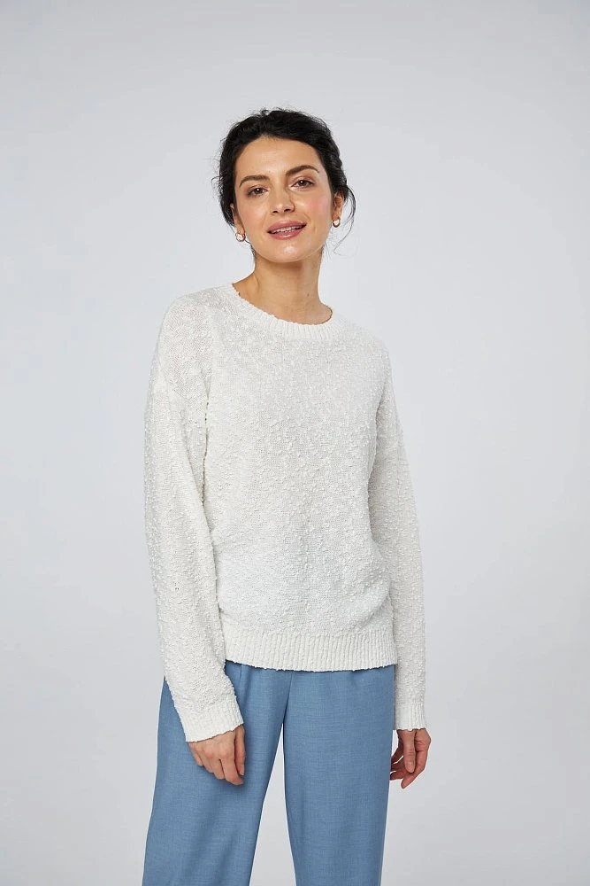 Джемпер фактурной вязки