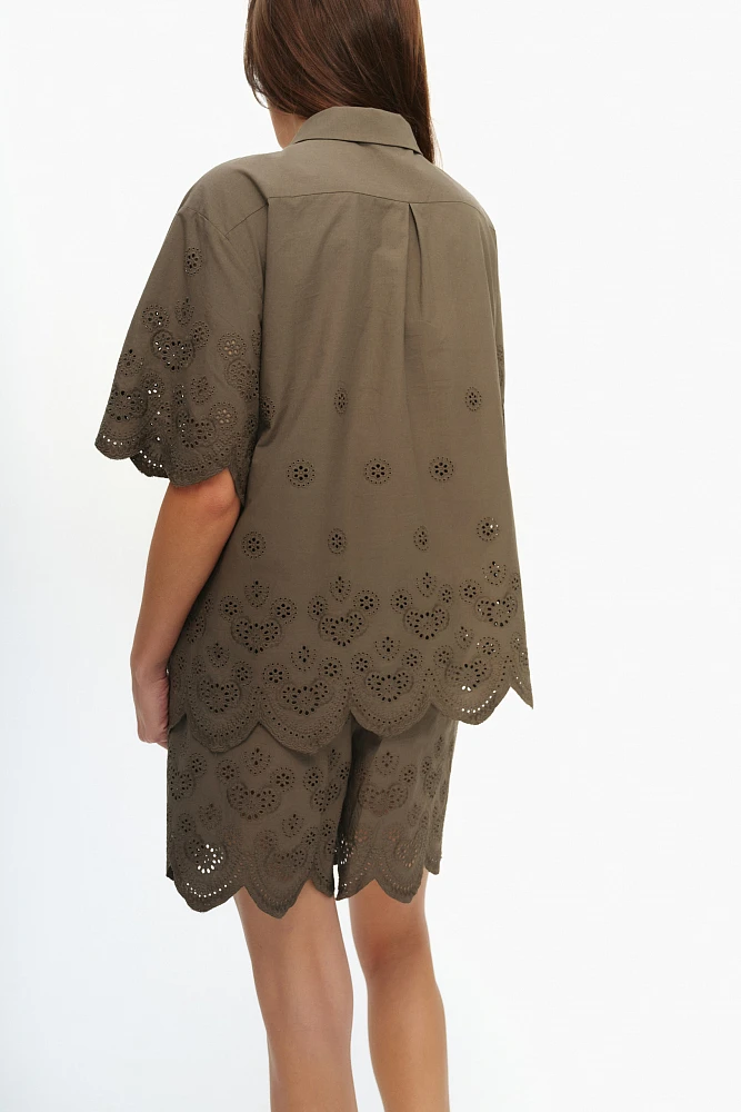 Рубашка из хлопка Broderie Anglaise