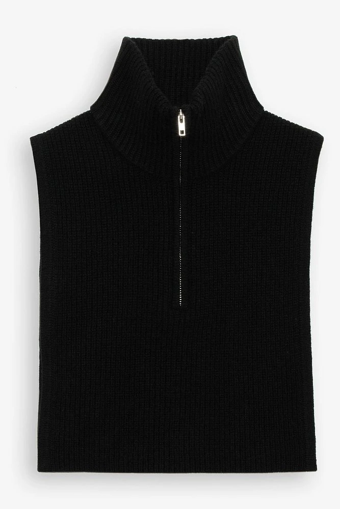 Манишка из шерсти на молнии