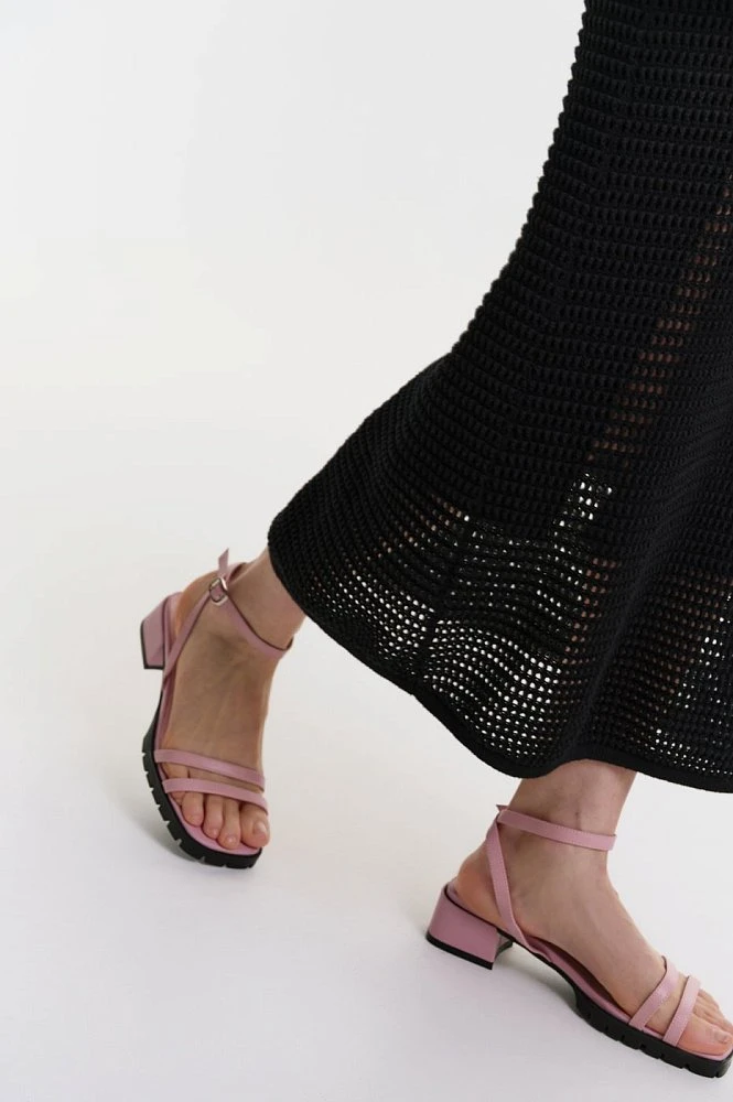 Босоножки на блочном каблуке