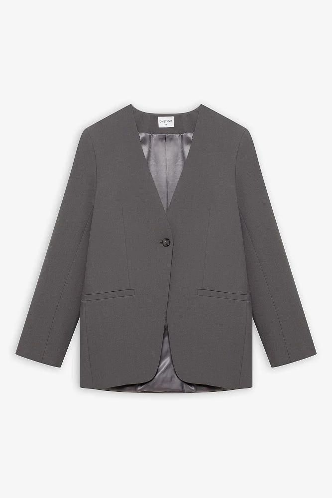 Жакет прямой без лацканов