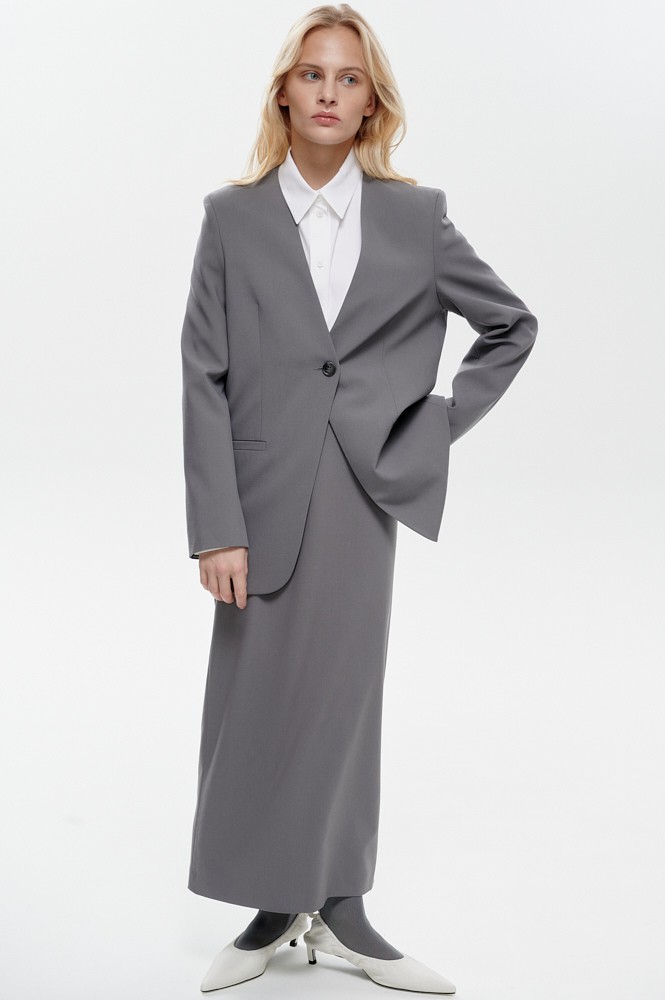 Жакет прямой без лацканов 19800₽