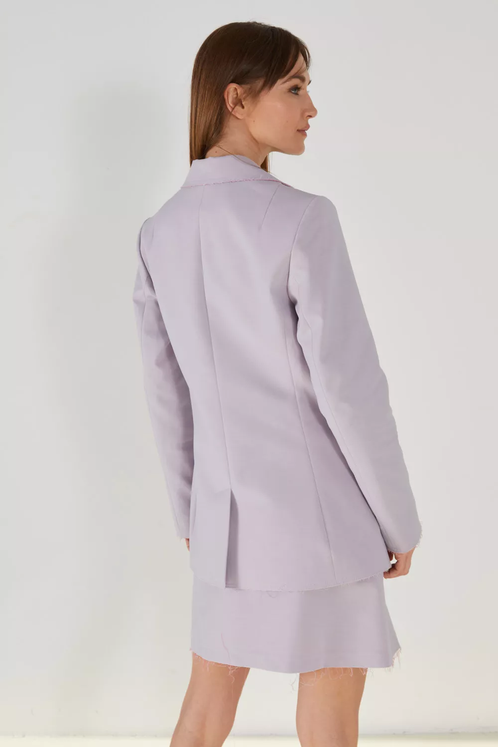 Жакет с необработанным краем