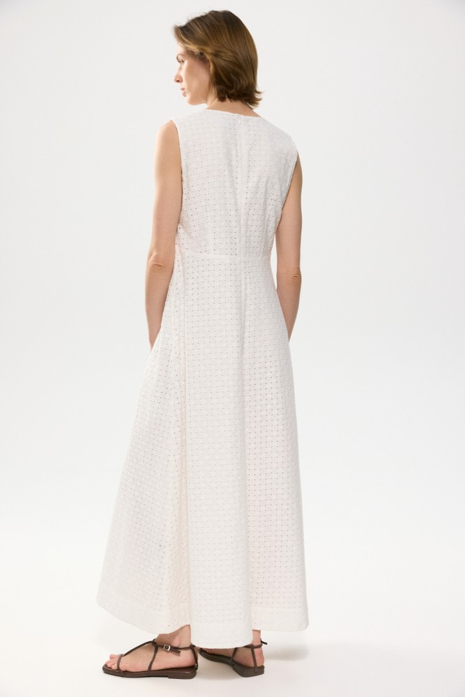 Платье макси из хлопка Broderie Anglaise Платье макси из хлопка Broderie Anglaise