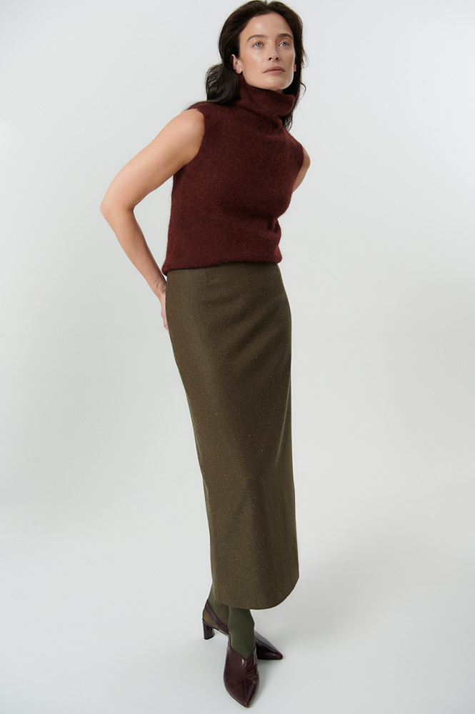 Юбка макси с шерстью и шёлком 11800₽