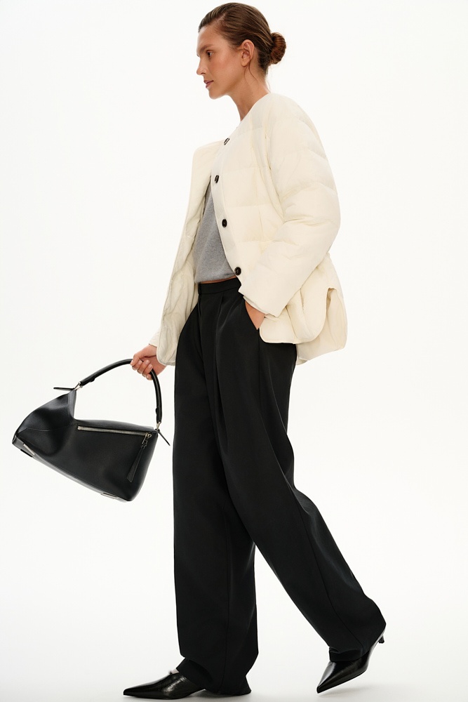 Брюки широкие из тенсела и хлопка 13890₽