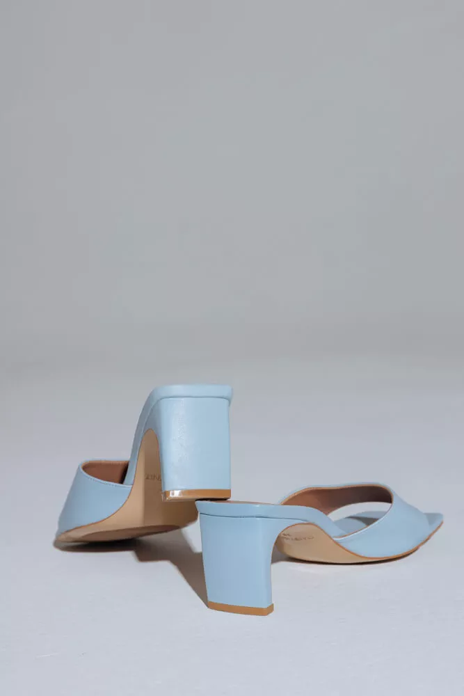 Мюли с квадратным мысом