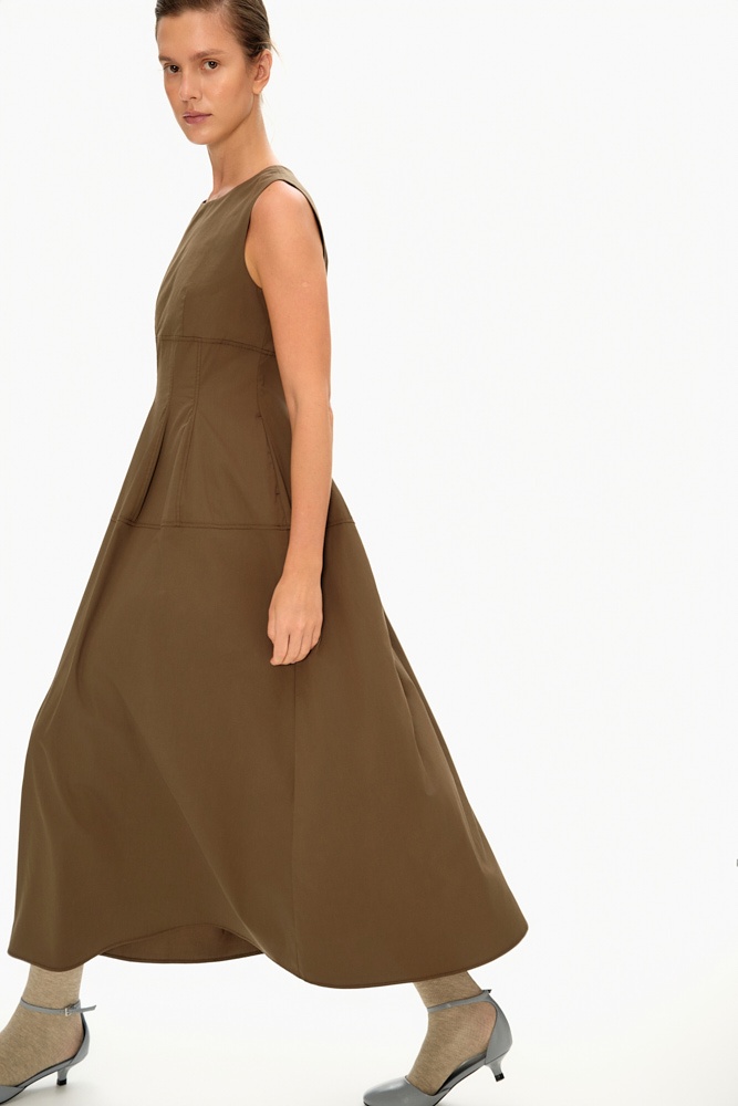 Платье макси архитектурного кроя из хлопка 15800₽