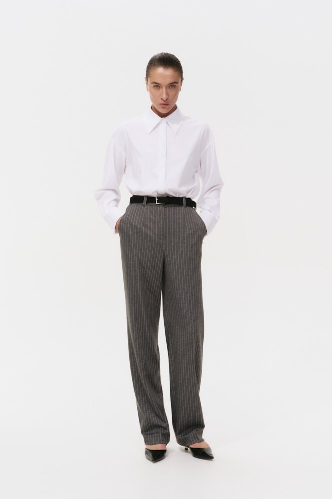 Брюки зауженные из итальянского трикотажа