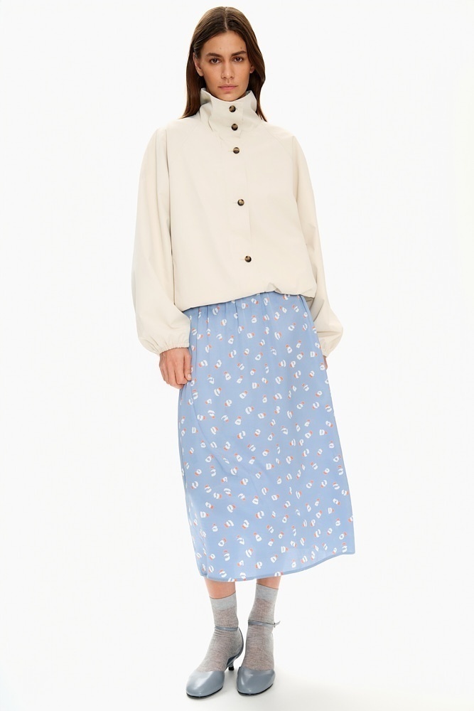 Юбка миди в бельевом стиле с принтом 11890₽